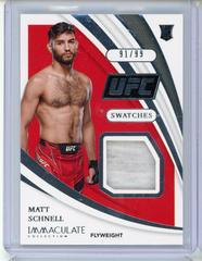 Matt Schnell Ufc Cards 2021 Panini Immaculate UFC Swatches Prices