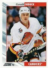 Gerald Diduck #34 Hockey Cards 1992 Score Prices