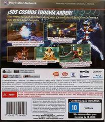 Back Cover | Los Caballeros Del Zodiaco: Batalla Por El Santuario Playstation 3