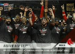 Boston Red Sox [Gold Winner] #30W Baseball Cards 2018 Topps Now Moment of the Week Prices