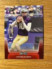 Jacob Eason [Red] #12 Football Cards 2020 Leaf Draft Prices
