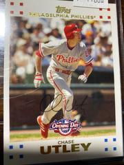 Chase Utley #99 Baseball Cards 2007 Topps Opening Day Prices