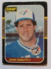 John Cerutti Baseball Cards 1987 Leaf Prices