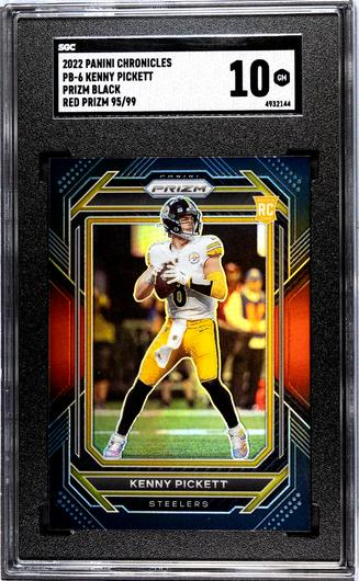 Kenny Pickett Red SGC 10 2022 Panini Chronicles Prizm Black