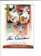 Len Dawson Football Cards 2006 Upper Deck Legends Legendary Signatures Prices
