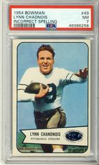 Lynn Chadnois [Incorrect Spelling] Football Cards 1954 Bowman Prices