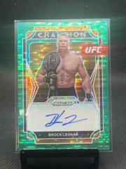 Brock Lesnar [Green] #CS-BL Ufc Cards 2022 Panini Prizm UFC Champion Signatures Prices