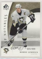 Mario Lemieux #101 Hockey Cards 2005 SP Authentic Prices