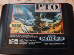 Cartridge (Front) | P.T.O. Pacific Theater of Operations Sega Genesis