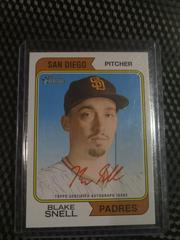 Blake Snell [Special Edition Red Ink] Baseball Cards 2023 Topps Heritage Real One Autographs Prices