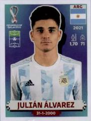 Julian Alvarez #ARG15 Soccer Cards 2022 Panini World Cup Qatar Stickers Prices