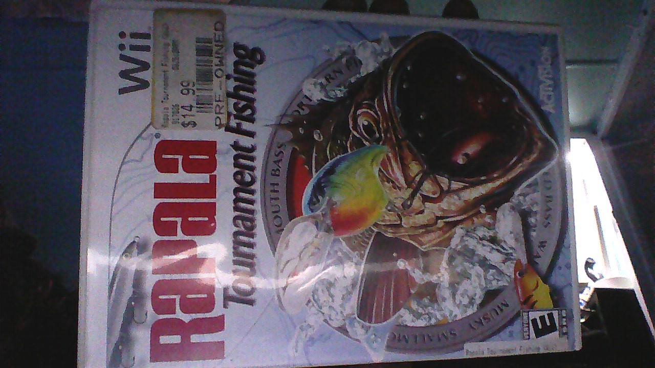 Rapala Tournament Fishing Item, Box, and Manual Wii