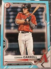 Corbin Carroll [Sky Blue] #BP-142 Baseball Cards 2021 Bowman Paper Prospects Prices
