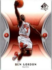 Ben Gordon Basketball Cards 2006 SP Authentic Prices