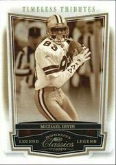 Michael Irvin [Timeless Tributes Gold] #117 Football Cards 2008 Panini Donruss Classics Prices