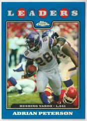 Adrian Peterson [Blue Refractor] #TC125 Football Cards 2008 Topps Chrome Prices