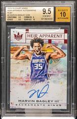 Marvin Bagley III [Ruby] #MBG Basketball Cards 2018 Panini Court Kings Heir Apparent Autographs Prices