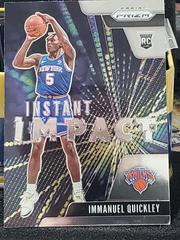 Immanuel Quickley #20 Basketball Cards 2020 Panini Prizm Instant Impact Prices