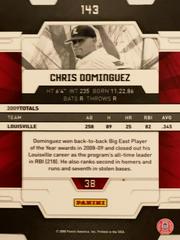 Rear | Chris Dominguez [Status] Baseball Cards 2009 Donruss Elite Extra Edition