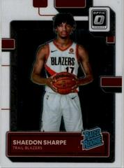 Shaedon Sharpe #249 Basketball Cards 2022 Panini Donruss Optic Prices