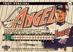 Rear | Troy Percival Baseball Cards 1998 Fleer Tradition