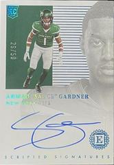Ahmad 'Sauce' Gardner [Sapphire] #SS-AG Football Cards 2022 Panini Encased Scripted Signatures Prices