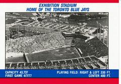 Back | Toronto Blue Jays Team Sticker Baseball Cards 1988 Fleer Team Stickers