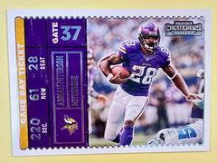 Adrian Peterson #GDT-ADP Football Cards 2022 Panini Contenders Game Day Ticket Prices