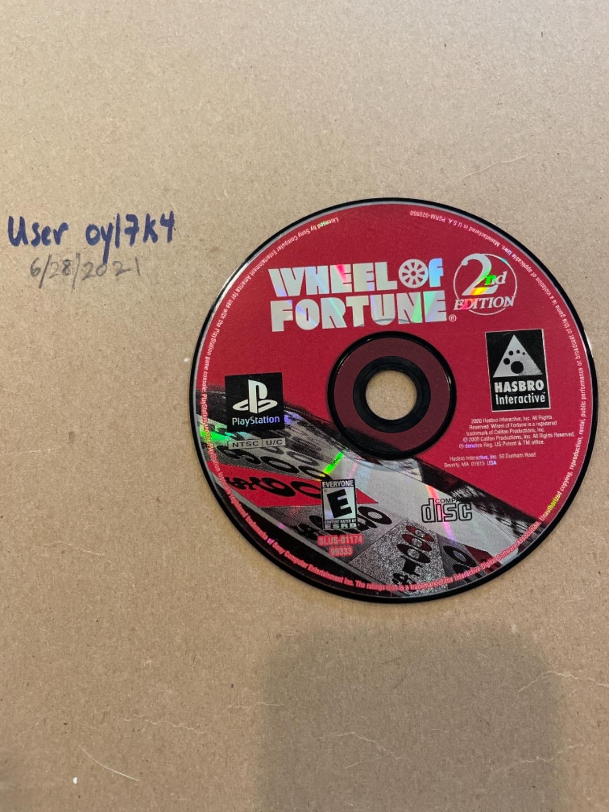 Wheel of Fortune 2nd Edition | Item only | Playstation