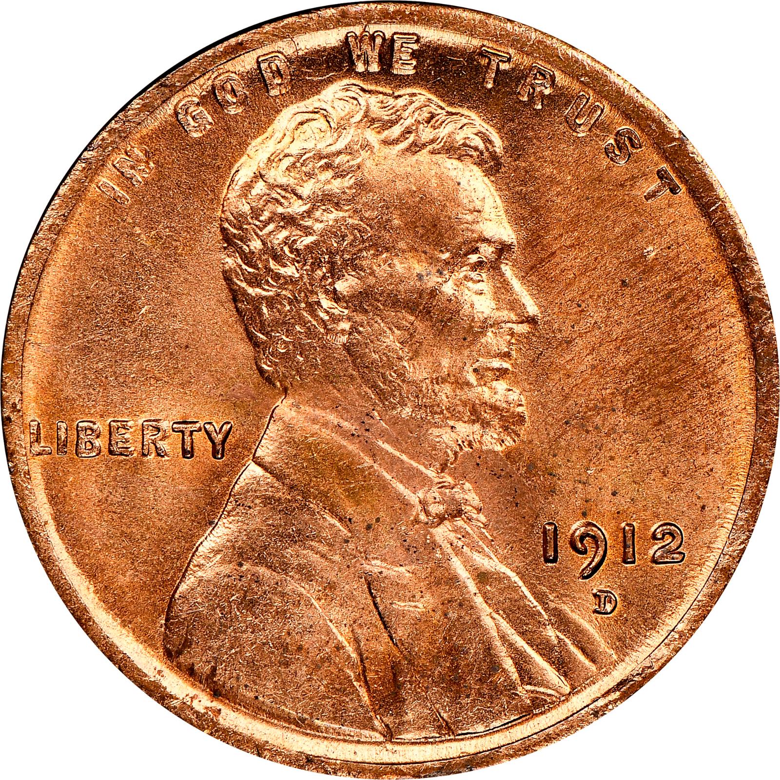 1912 D Coins Lincoln Wheat Penny