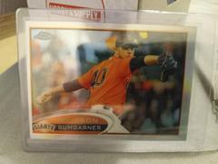 Madison bumgardner #102 Baseball Cards 2012 Topps Chrome Prices