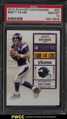 Brett Favre #53 Football Cards 2010 Playoff Contenders Prices