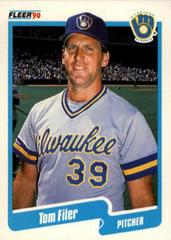Tom Filer #322 Baseball Cards 1990 Fleer Prices