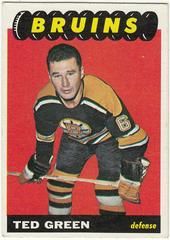 Ted Green #98 Hockey Cards 1965 Topps Prices