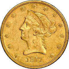 1871 CC Coins Liberty Head Gold Double Eagle Prices