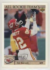 Tim Barnett #37 Football Cards 1992 Upper Deck Prices