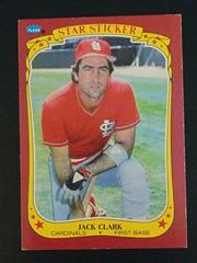 Jack Clark #24 Baseball Cards 1986 Fleer Star Stickers Prices