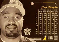 Rear | Greg Vaughn Baseball Cards 1996 Pinnacle Aficionado Slick Picks