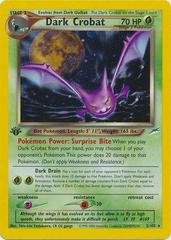 Dark Crobat [1st Edition] #2 Prices | Pokemon Neo Destiny