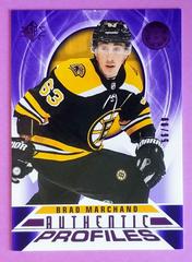 Brad Marchand [Purple] Hockey Cards 2020 SP Authentic Profiles Prices