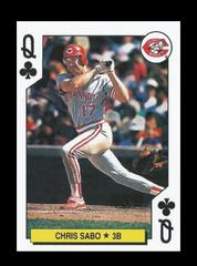 Chris Sabo [Queen of Clubs] Baseball Cards 1991 U.S. Playing Card All Stars Prices