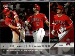 Albert Pujols, Mike Trout, Shohei Ohtani #502 Baseball Cards 2018 Topps Now Prices