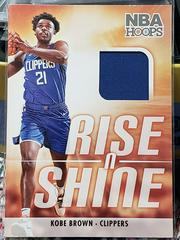 Kobe Brown #RS-KOB Basketball Cards 2023 Panini Hoops Rise N Shine Memorabilia Prices