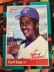 Cecil Espy #9 Baseball Cards 1988 Donruss Rookies Prices