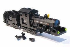 LEGO Set | Large Train Engine with Tender Black LEGO Train