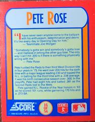 Pete Rose Baseball Cards 1990 Score Magic Motion Trivia Prices