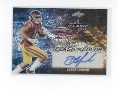 Drake London Football Cards 2022 Leaf Flash of Color Autographs Prices