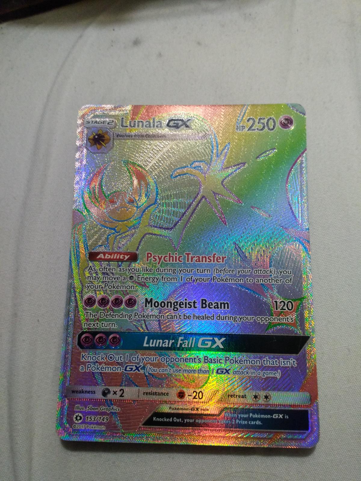 Lunala GX Ungraded Pokemon Sun & Moon