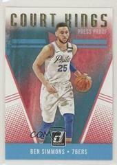 Ben Simmons [Press Proof] Basketball Cards 2018 Panini Donruss Court Kings Prices