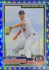 Paul Skenes [Blue] #80 Baseball Cards 2023 Panini Stars & Stripes USA Prices